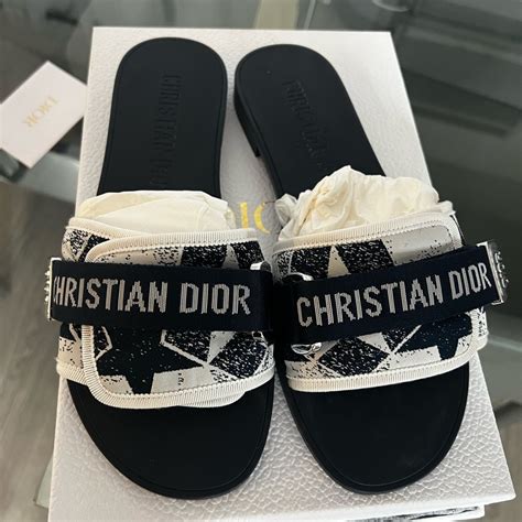 christian dior evolution slides black|christian dior evolution slides.